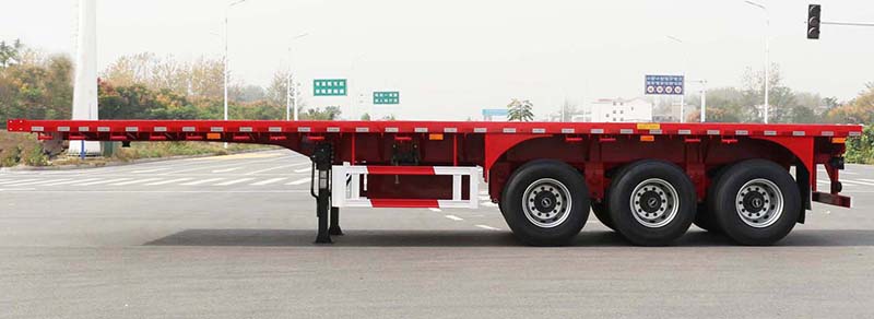A WONDEE 3-axle flatbed semi trailer for container from China manufacturer