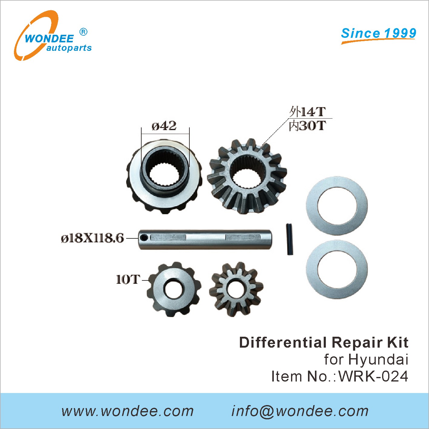 WONDEE differential repair kit (24)