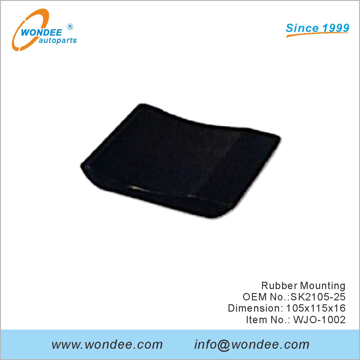 Rubber Mounting OEM SK2105-25 for JOST from WONDEE