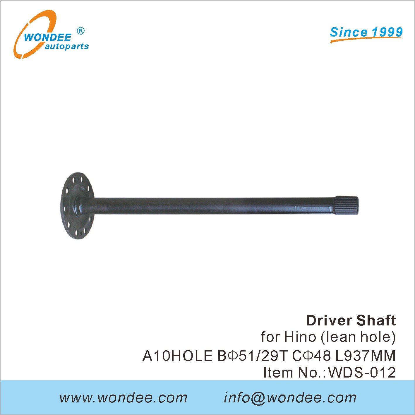 Driver Shaft and Axle Connection Shaft for Trucks