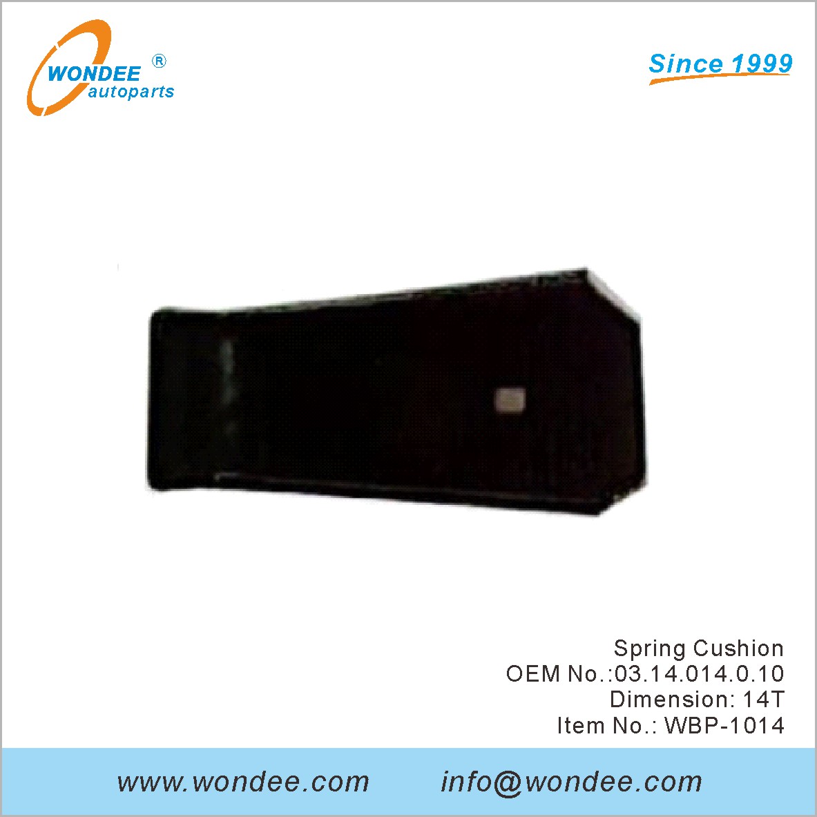 Spring Cushion OEM 0314014010 for BPW from WONDEE
