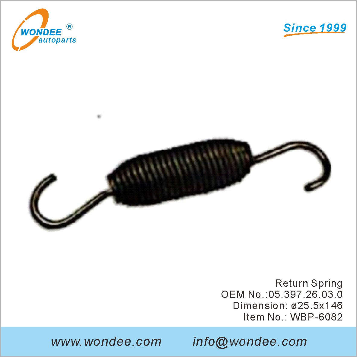 Return Spring OEM 0539726030 for BPW from WONDEE