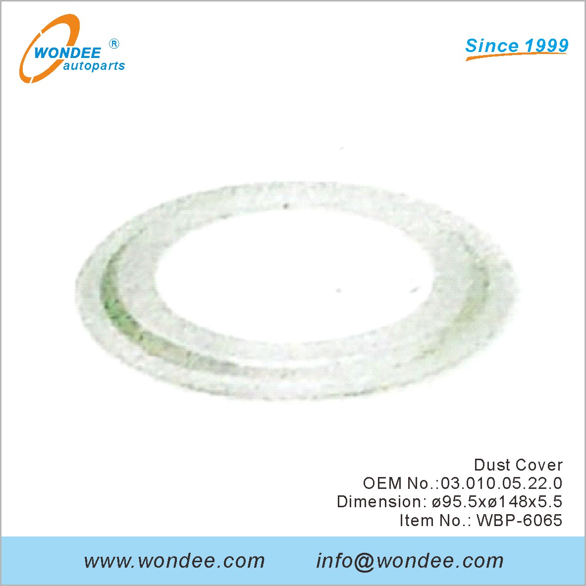 Dust Cover OEM 0301005220 for BPW from WONDEE