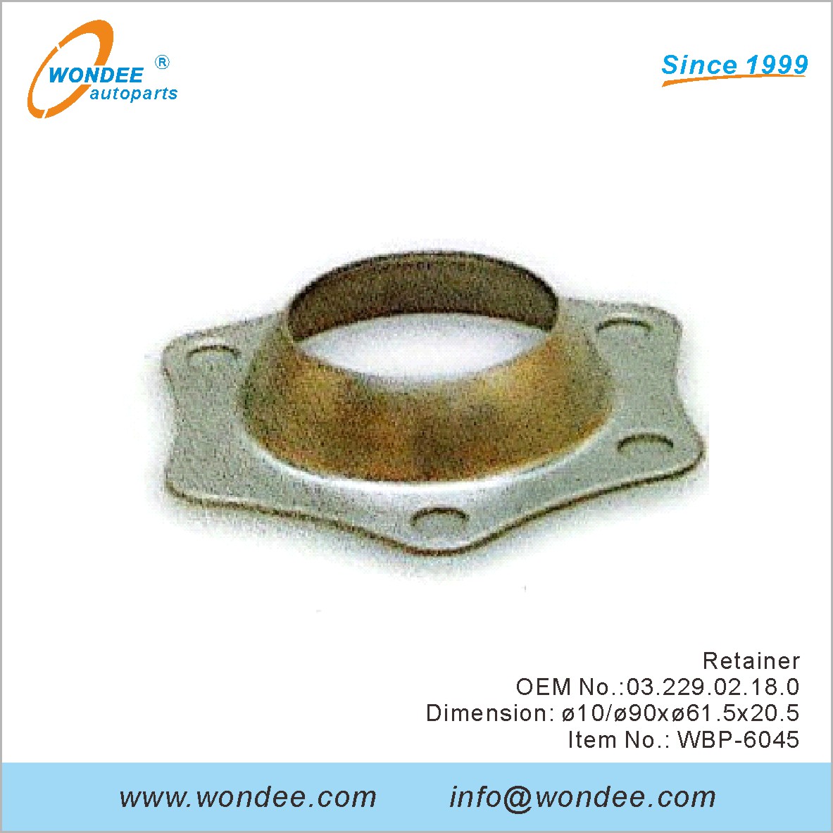 Retainer OEM 0322902180 for BPW from WONDEE