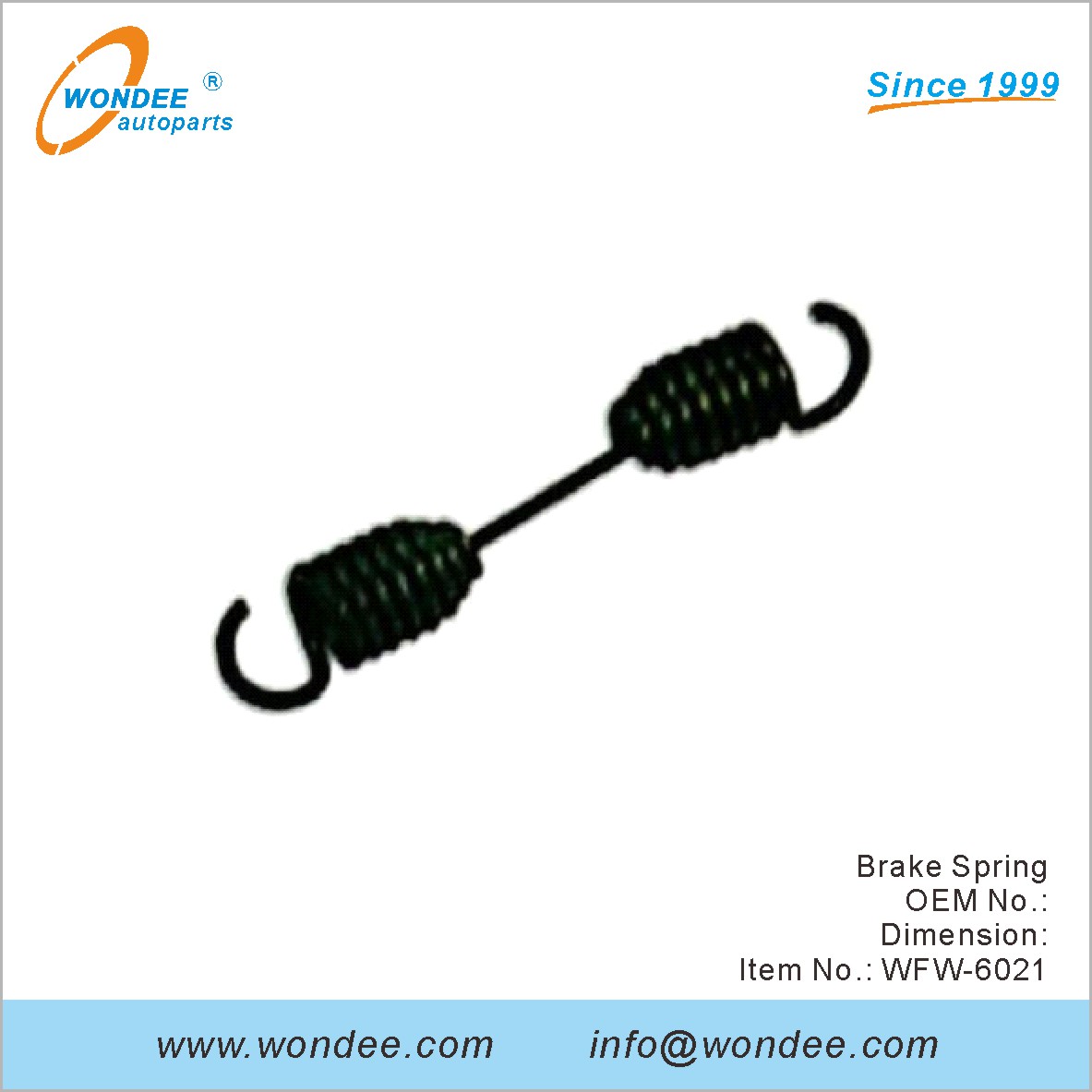 Brake Spring OEM for FUWA from WONDEE 