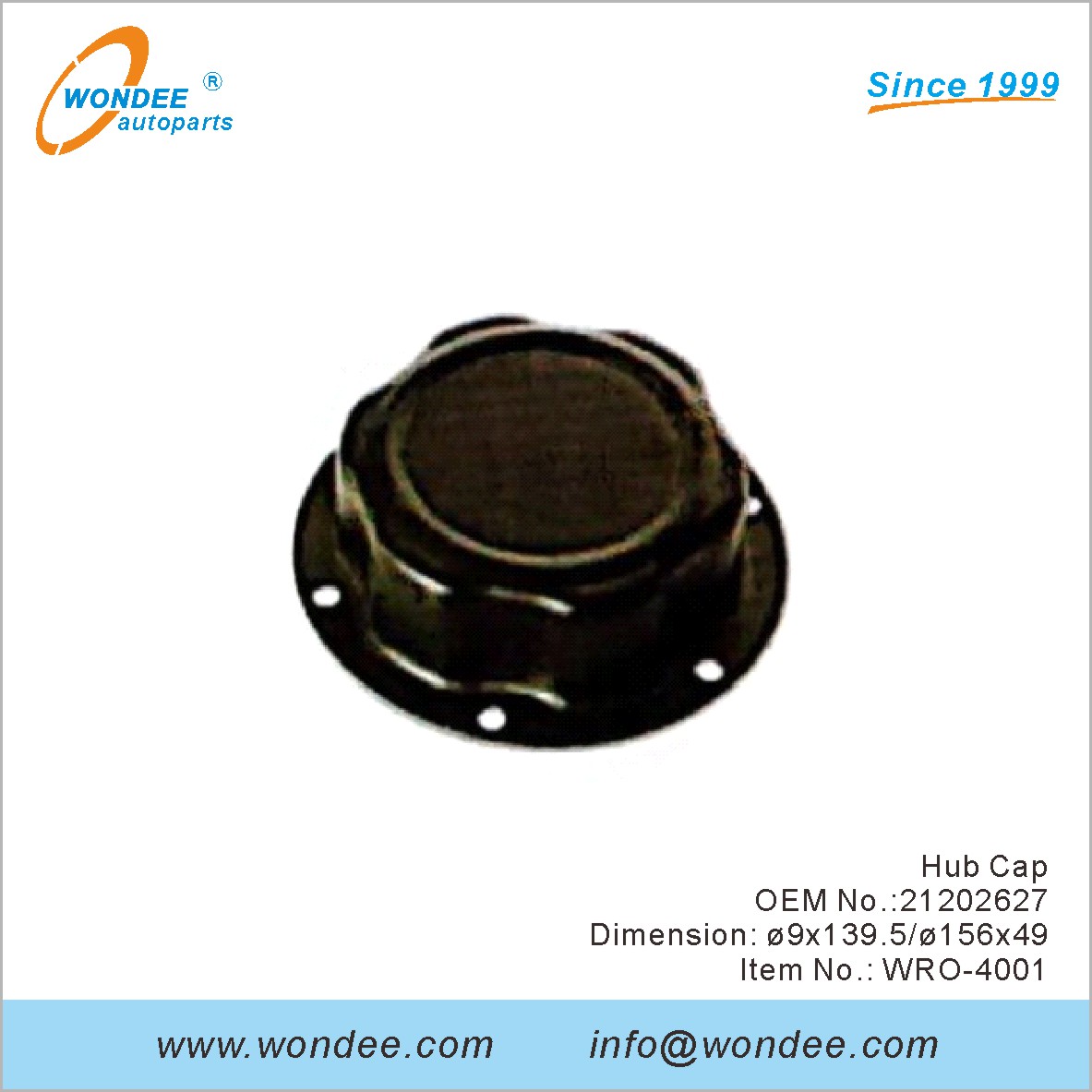 Hub Cap OEM 21202627 for ROR from WONDEE