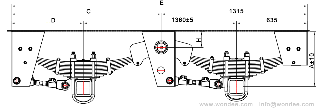 BPW 2-Axle type suspension