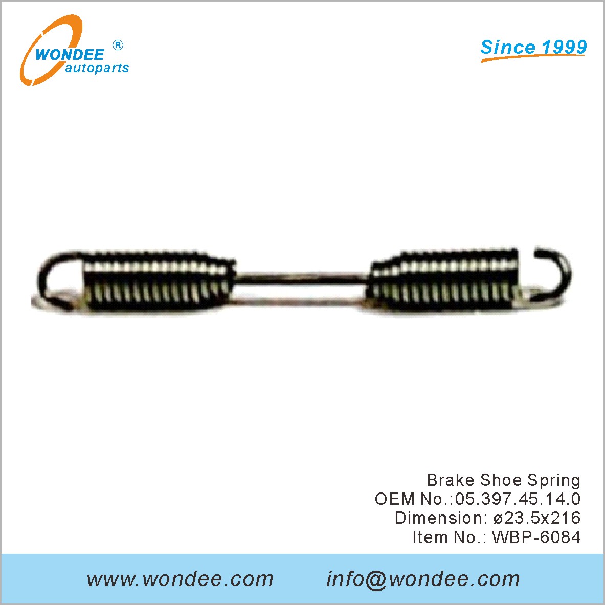 Brake Shoe Spring OEM 0539745140 for BPW from WONDEE