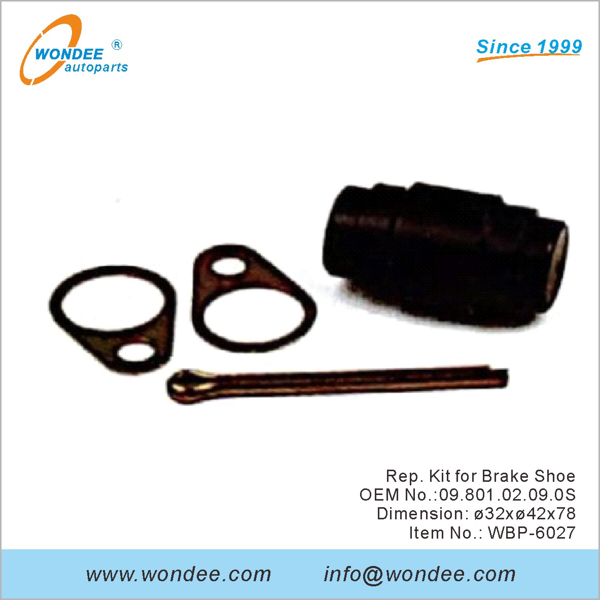 Rep Kit for Brake Shoe OEM 0980102090S for BPW from WONDEE