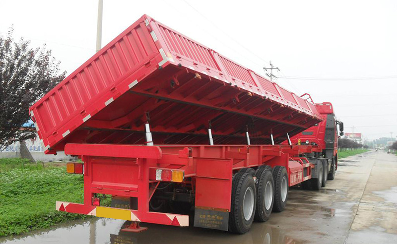 A WONDEE 3-axle dumping semi trailer from China manufacturer