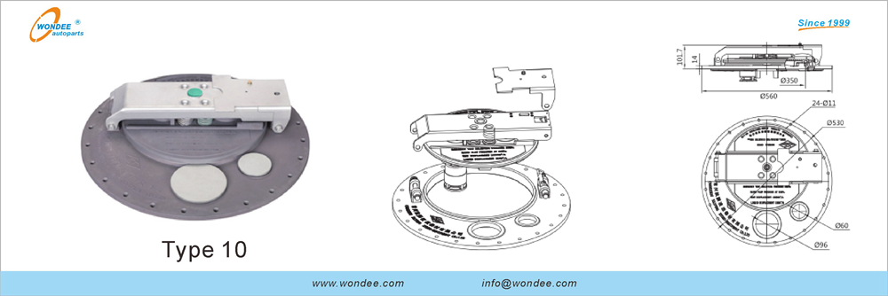 Manhole cover of Tanker trailer for Diesel and gasoline from WONDEE Autoparts (15)