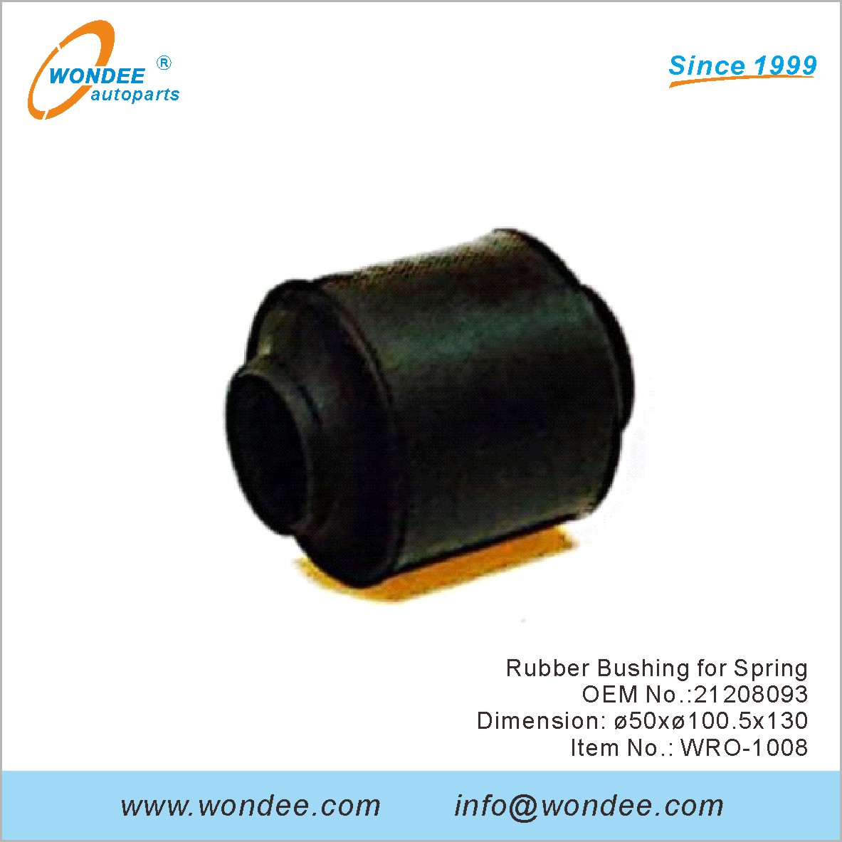 Rubber Bushing for Spring OEM 21208093 for ROR from WONDEE