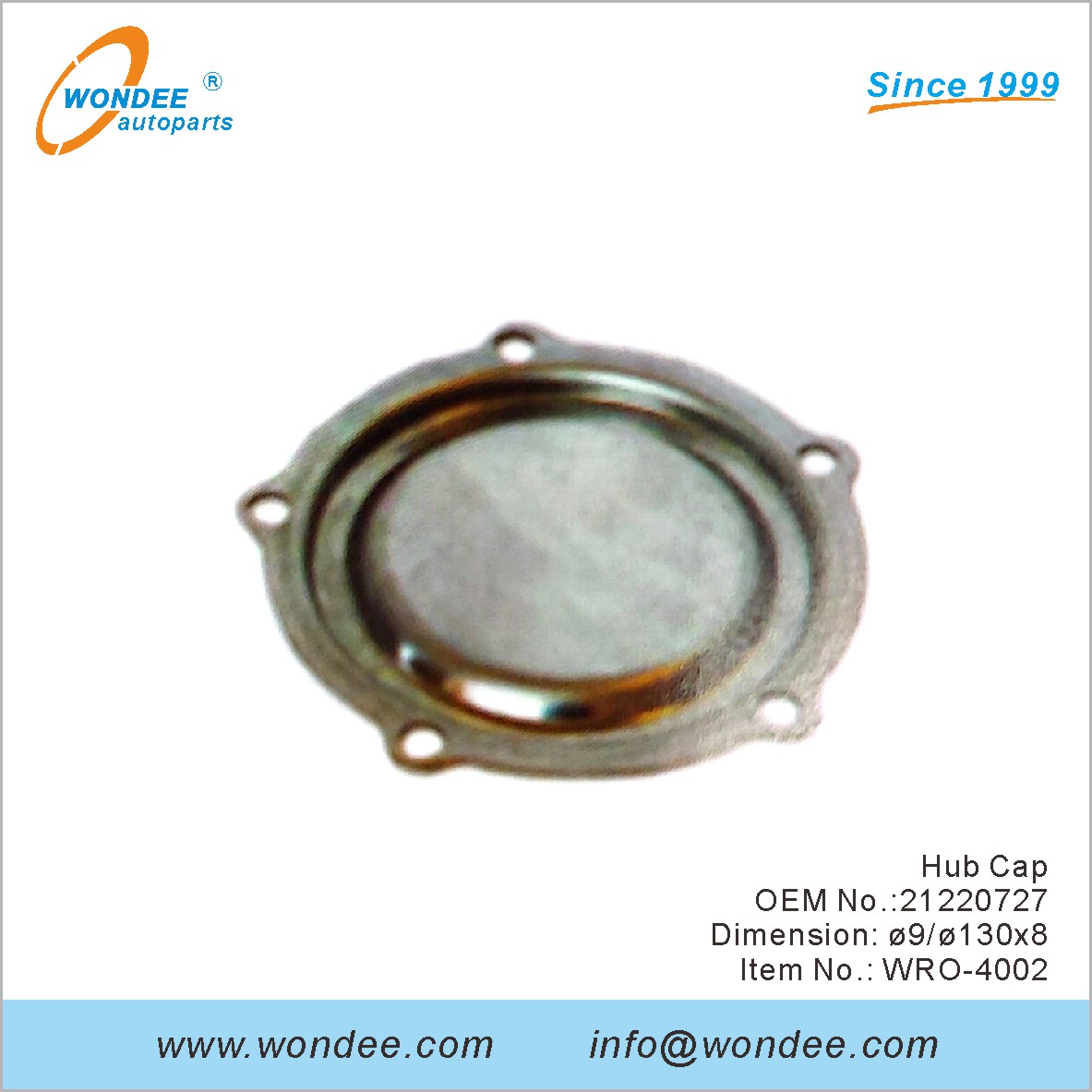 Hub Cap OEM 21220727 for ROR from WONDEE