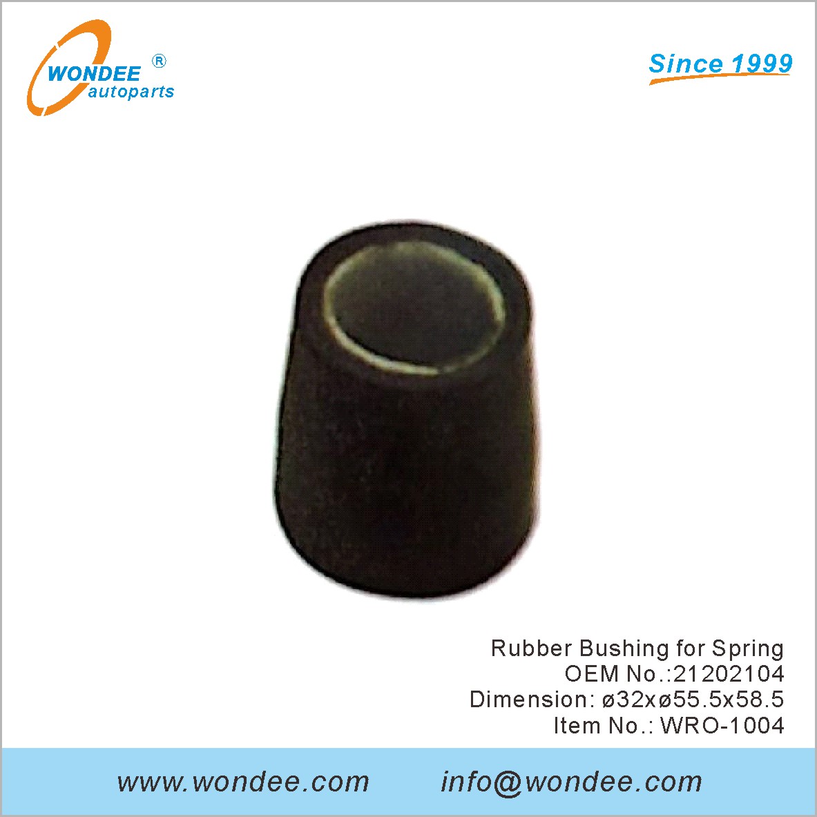 Rubber Bushing for Spring OEM 21202104 for ROR from WONDEE