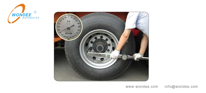 Tightening wheel bolts