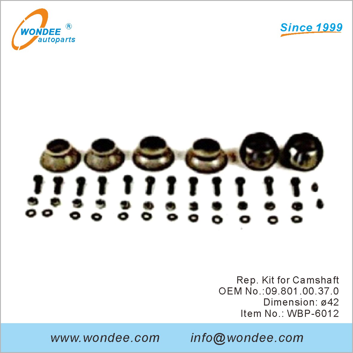 Rep Kit for Camshaft OEM 0980100370 for BPW from WONDEE