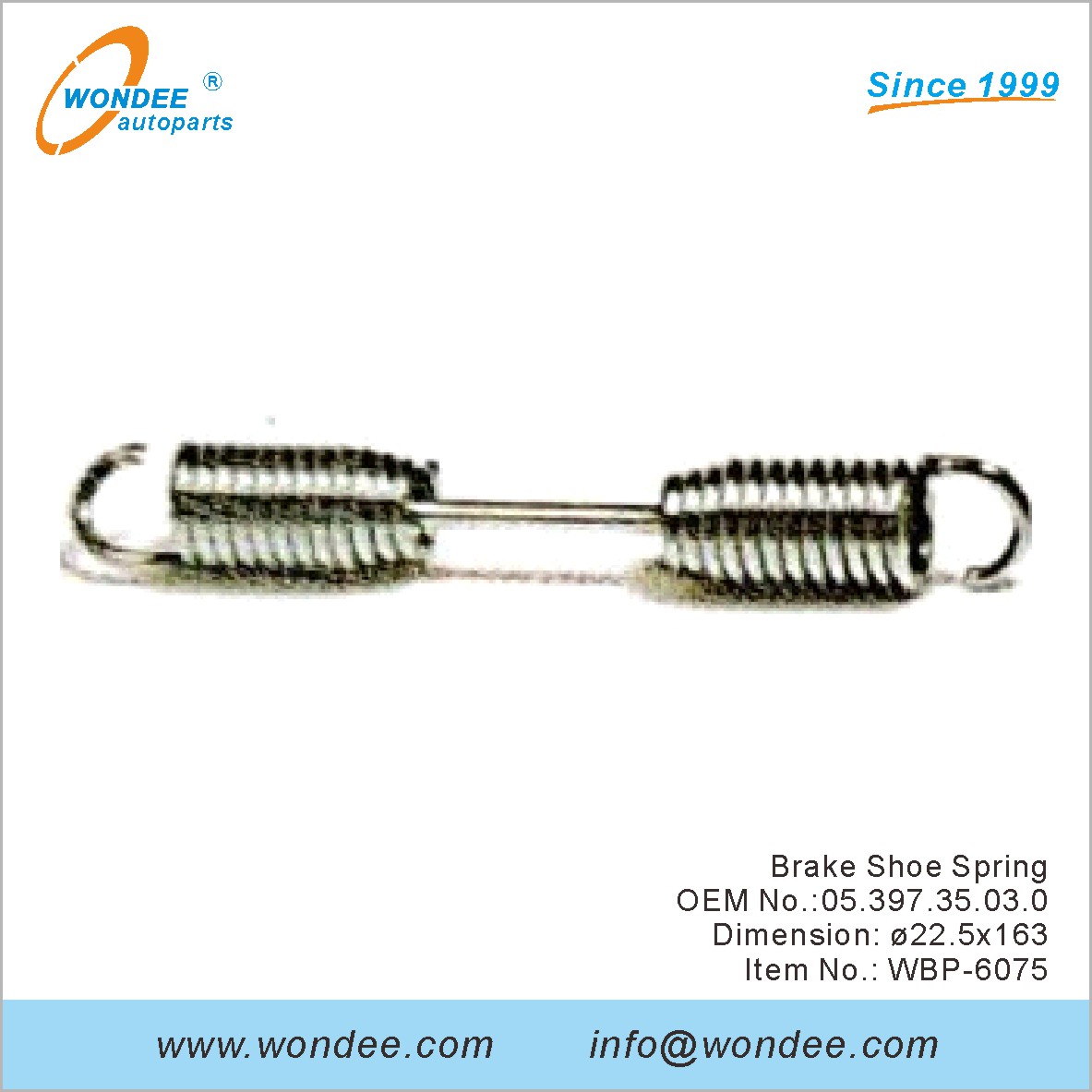 Brake Shoe Spring OEM 0539735030 for BPW from WONDEE