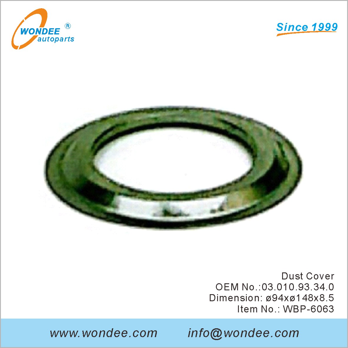 Dust Cover OEM 0301093340 for BPW from WONDEE