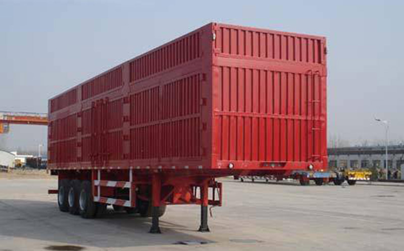 WONDEE 3-axle van semi trailer for coal and sand transportation from China supplier
