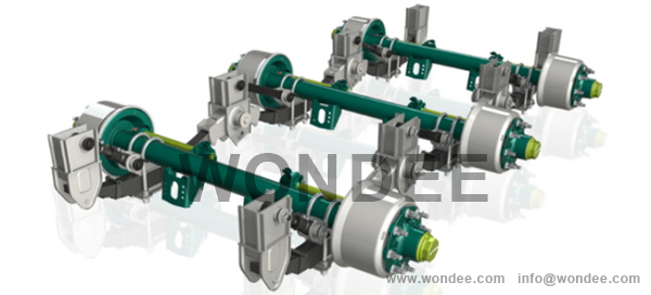 3-axle American type underslung mechanical suspension from China manufacturer/WONDEE AUTOPARTS