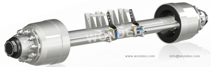 A Lowbed Semi Trailer Axle from China Manufacturer/Wondee Autoparts