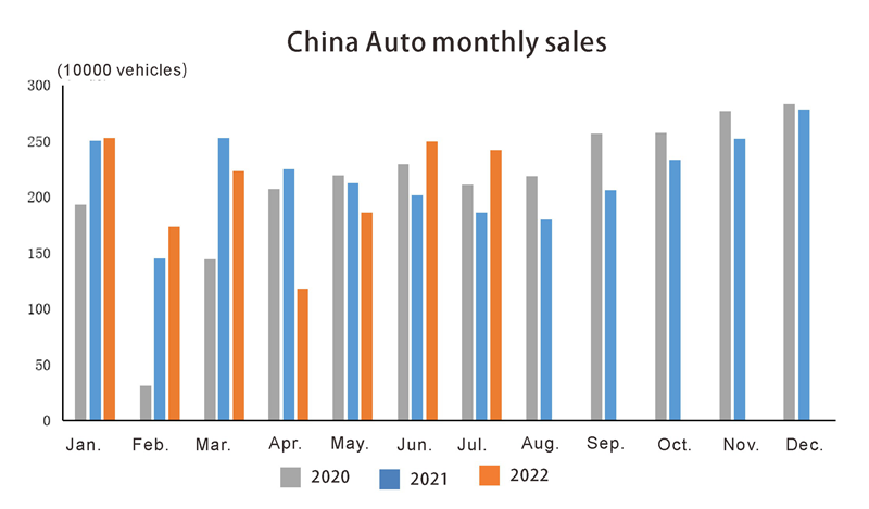 China Auto monthly sales
