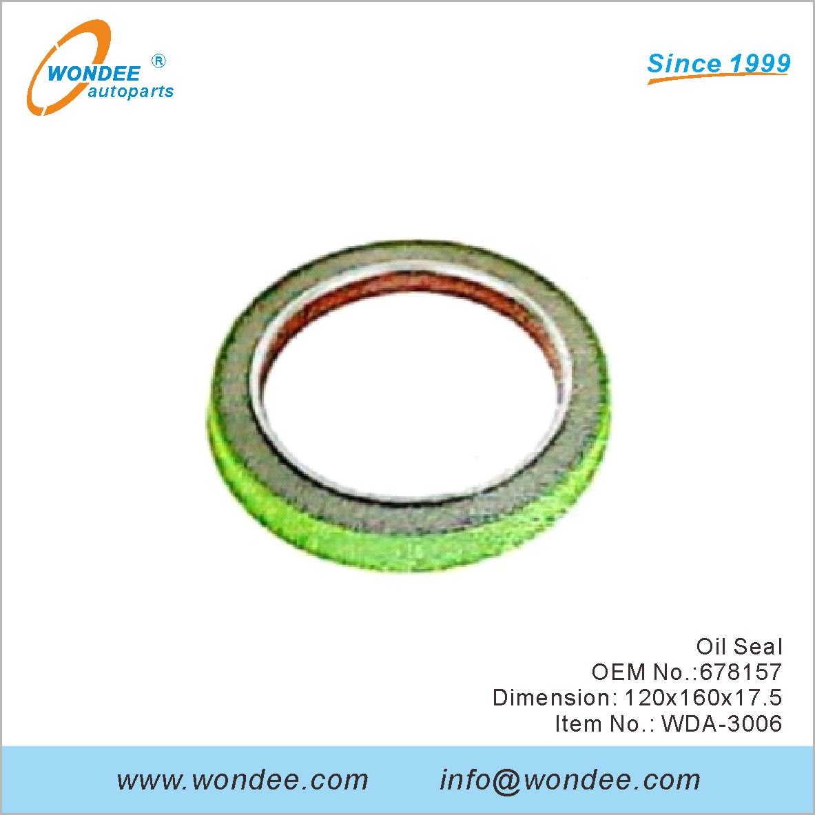 Oil Seal OEM 678157 for DAF from WONDEE