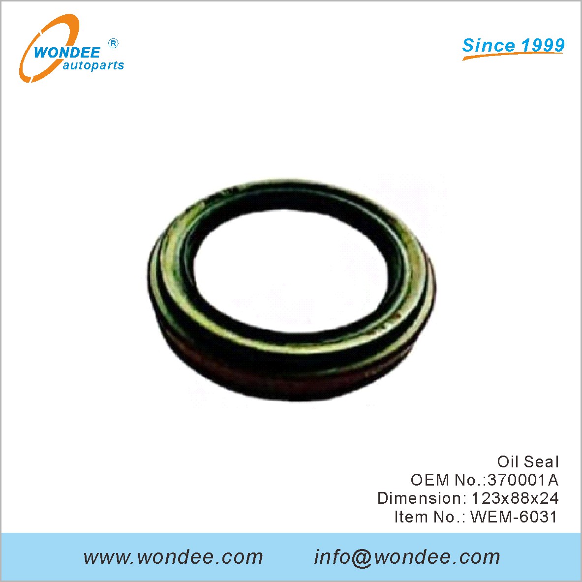 Oil Seal OEM 370001A for engine mouting from WONDEE