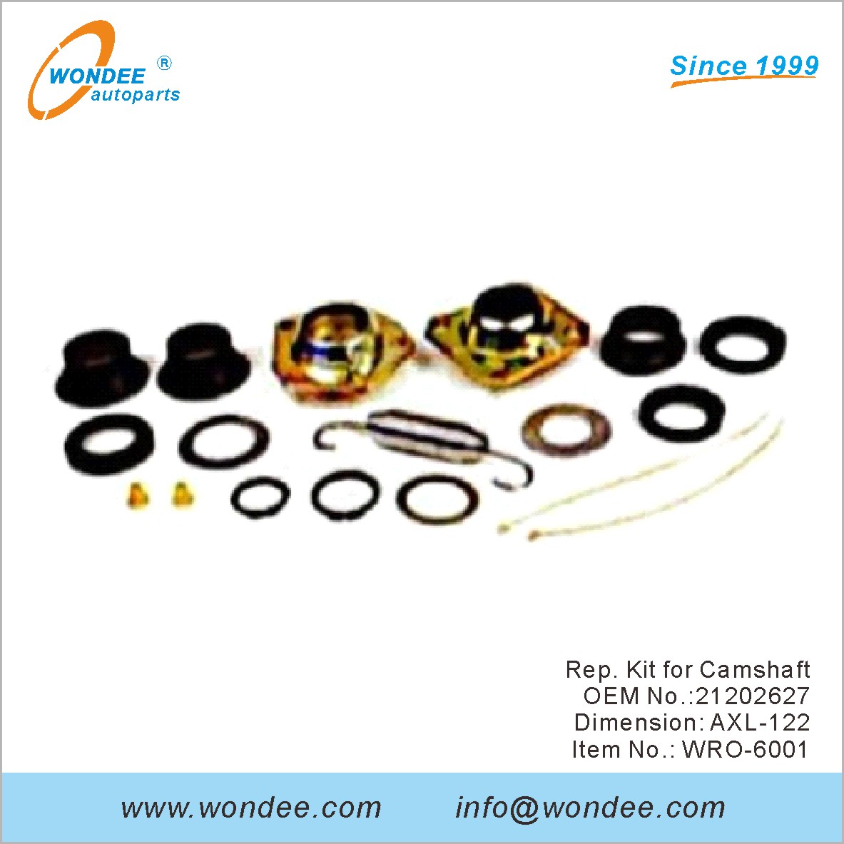 Rep. Kit for Camshaft OEM 21202627 for ROR from WONDEE