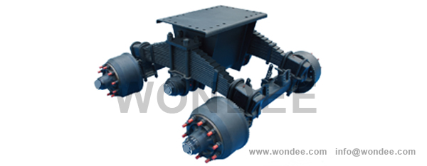 2-axle high mounting plate type bogie suspension from China manufacturer/WONDEE AUTOPARTS
