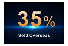 30 percent sold oversea
