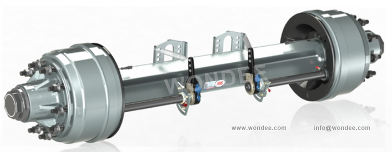 An Inboard Drum Semi-trailer Axle from China Manufacturer/Wondee Autoparts