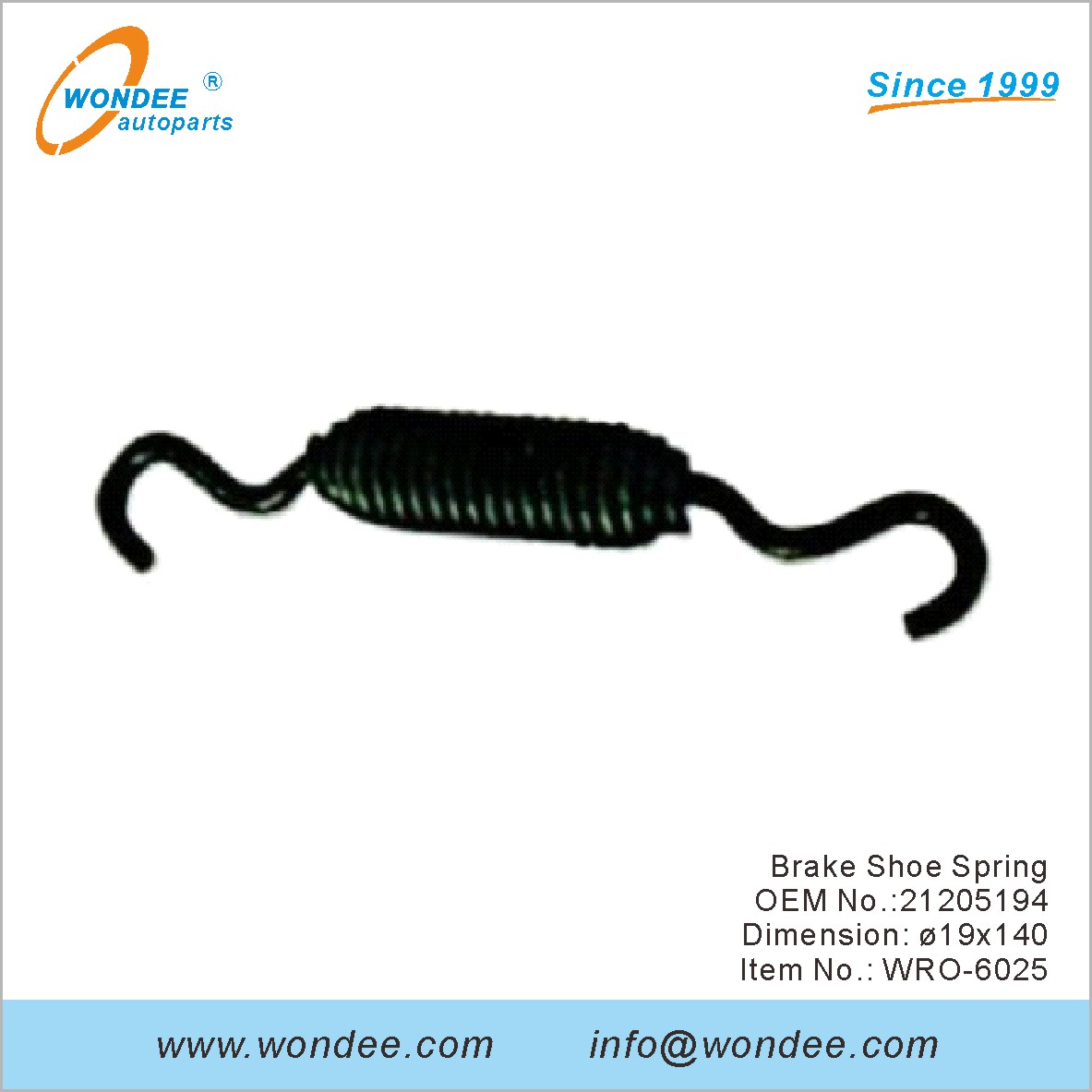 Brake Shoe Spring OEM 21205194 for ROR from WONDEE