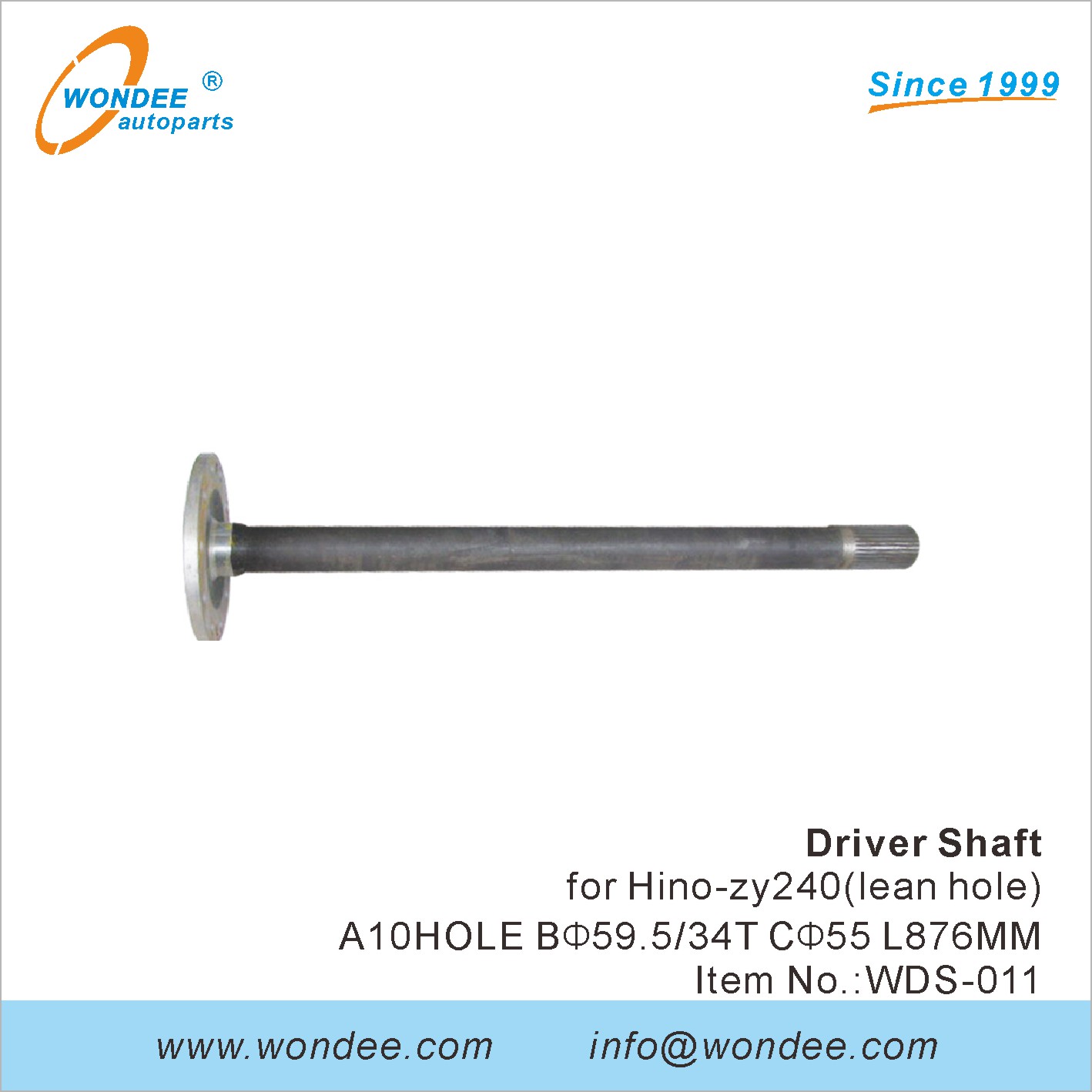 Driver Shaft and Axle Connection Shaft for Trucks