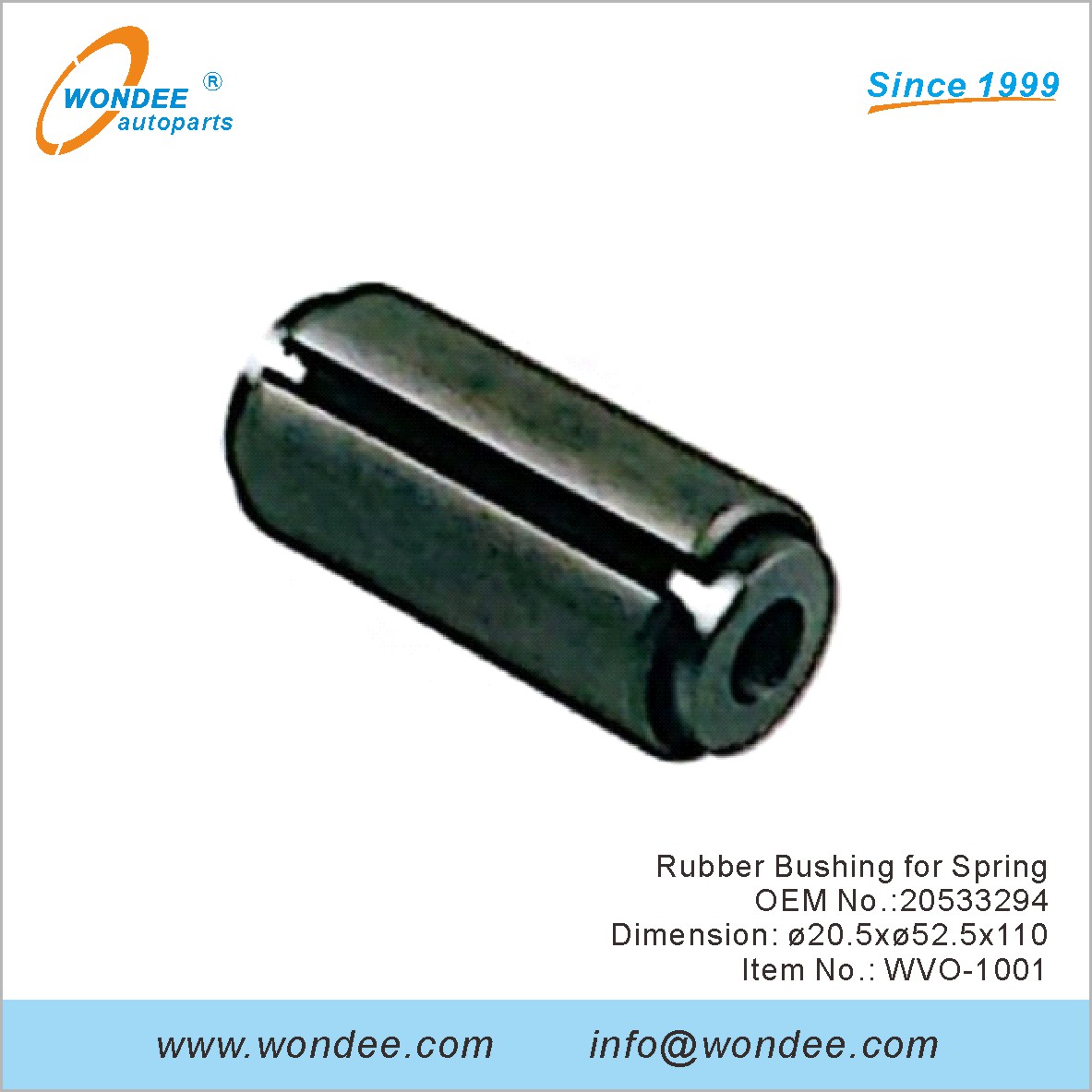 Rubber Bushing for Spring OEM 20533294 for Volvo from WONDEE