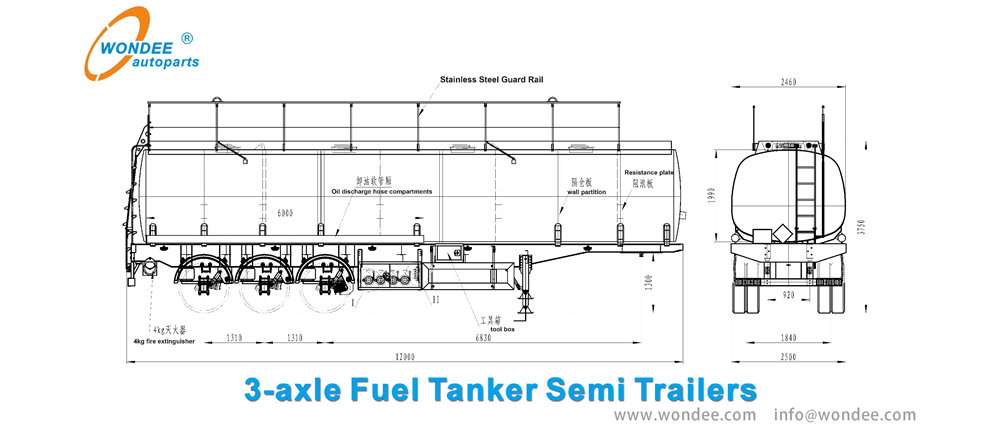WONDEE fuel tanker semi trailer (3)