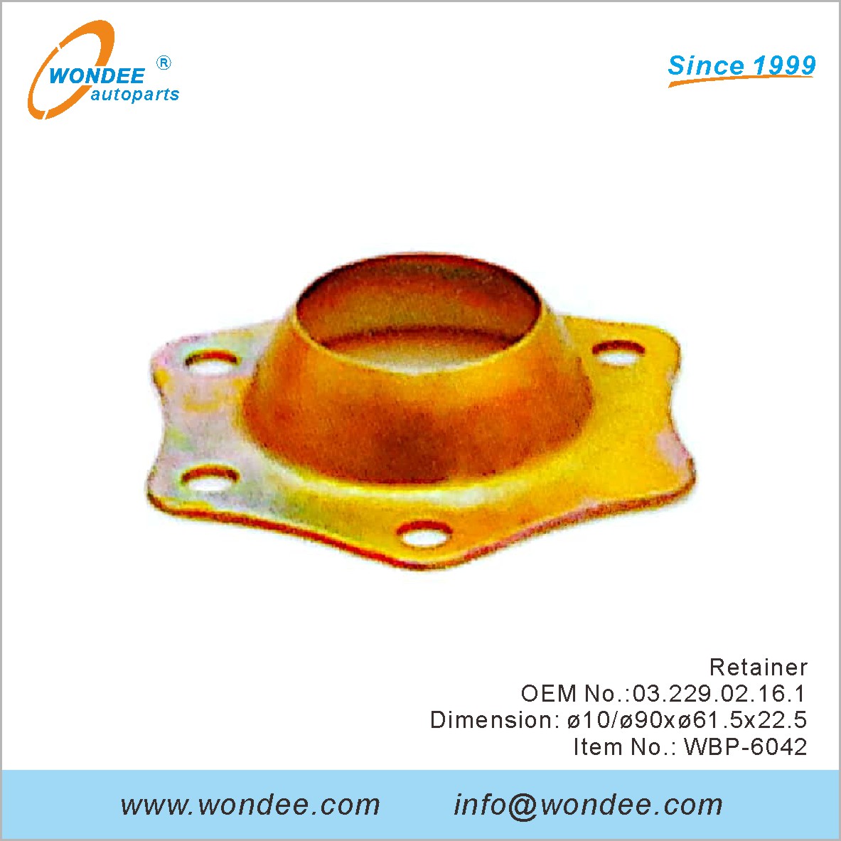 Retainer OEM 0322902161 for BPW from WONDEE