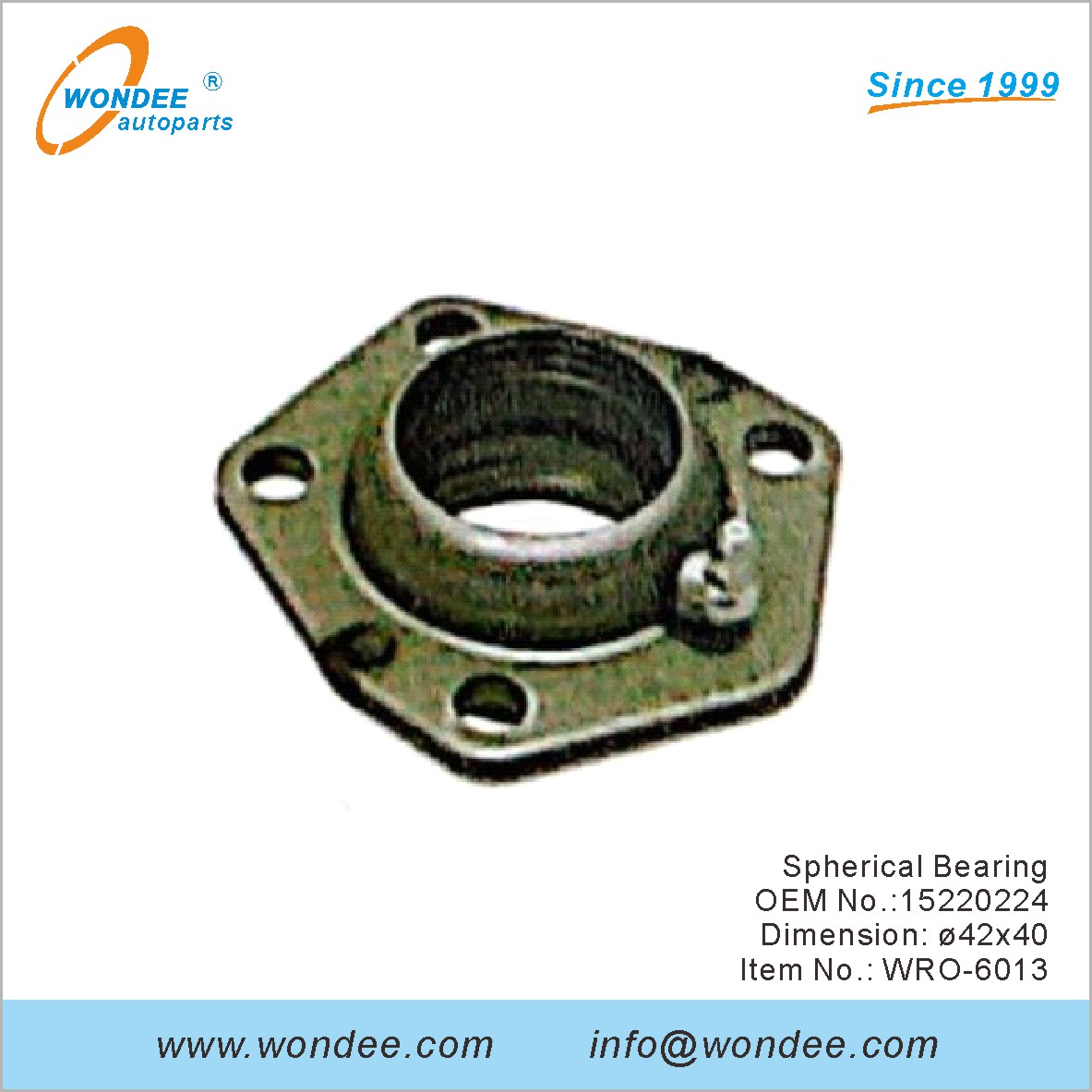 Spherical Bearing OEM 15220224 for ROR from WONDEE